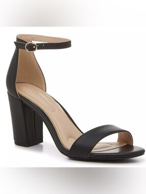 Kelly & Katie Hailee Black Heel Sandal